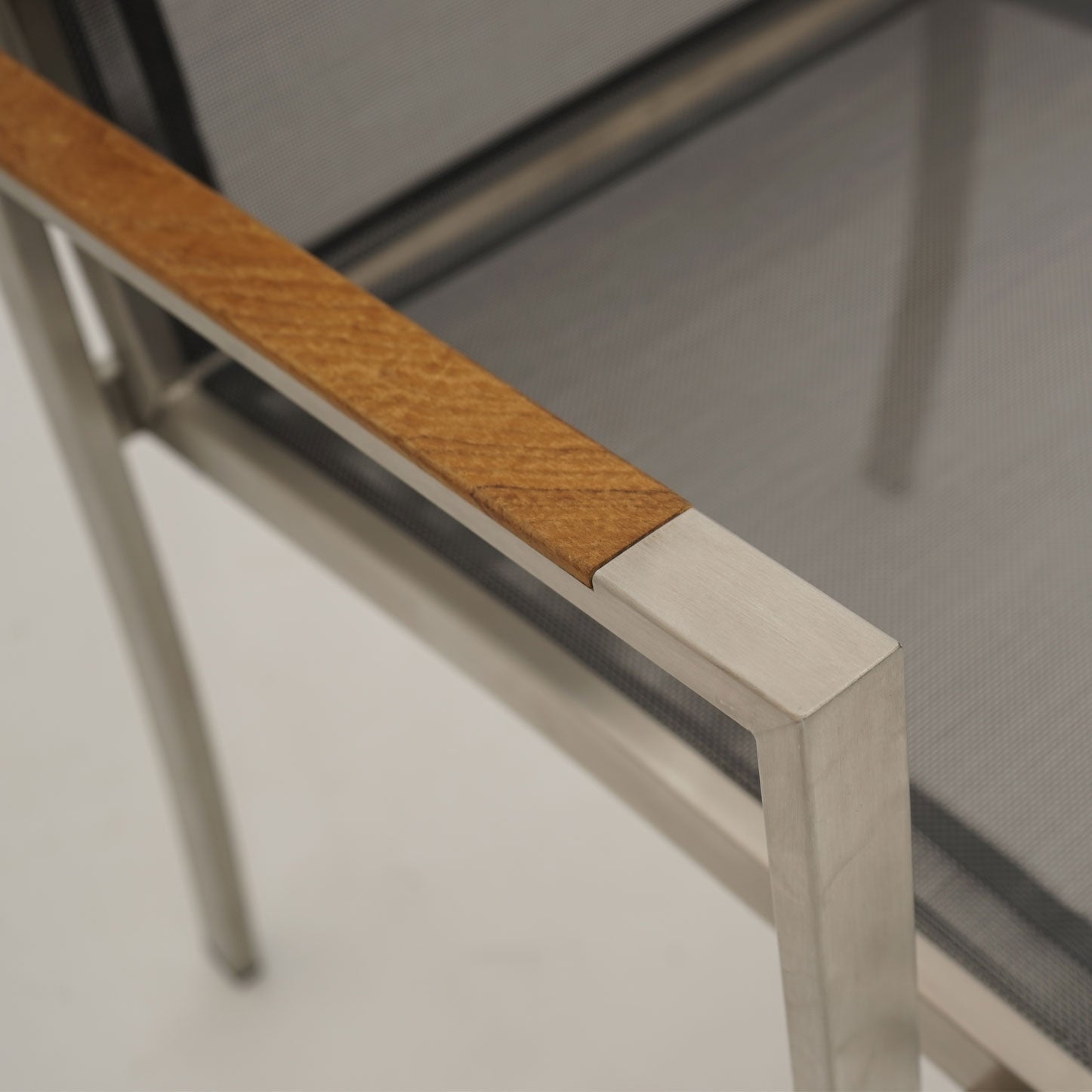 Modica Stapelsessel Teak-AL Edelstahl/metallic