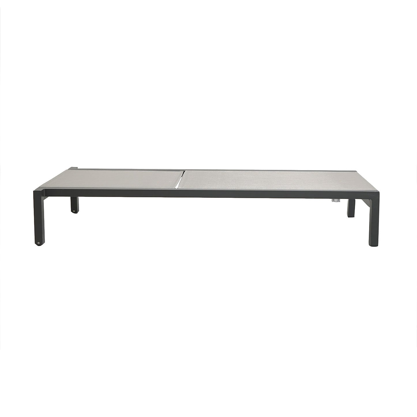 Montreal Sonnenliege, Alu anthr., Sling light grey