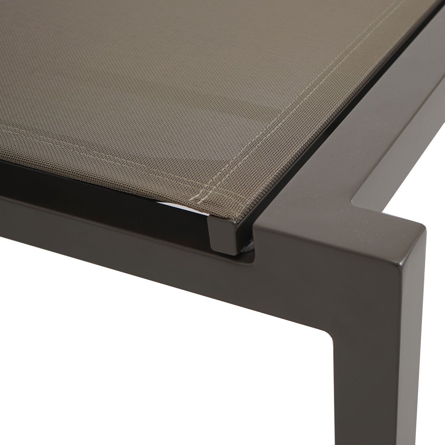 Montreal Sonnenliege, Alu taupe, Baty quarz