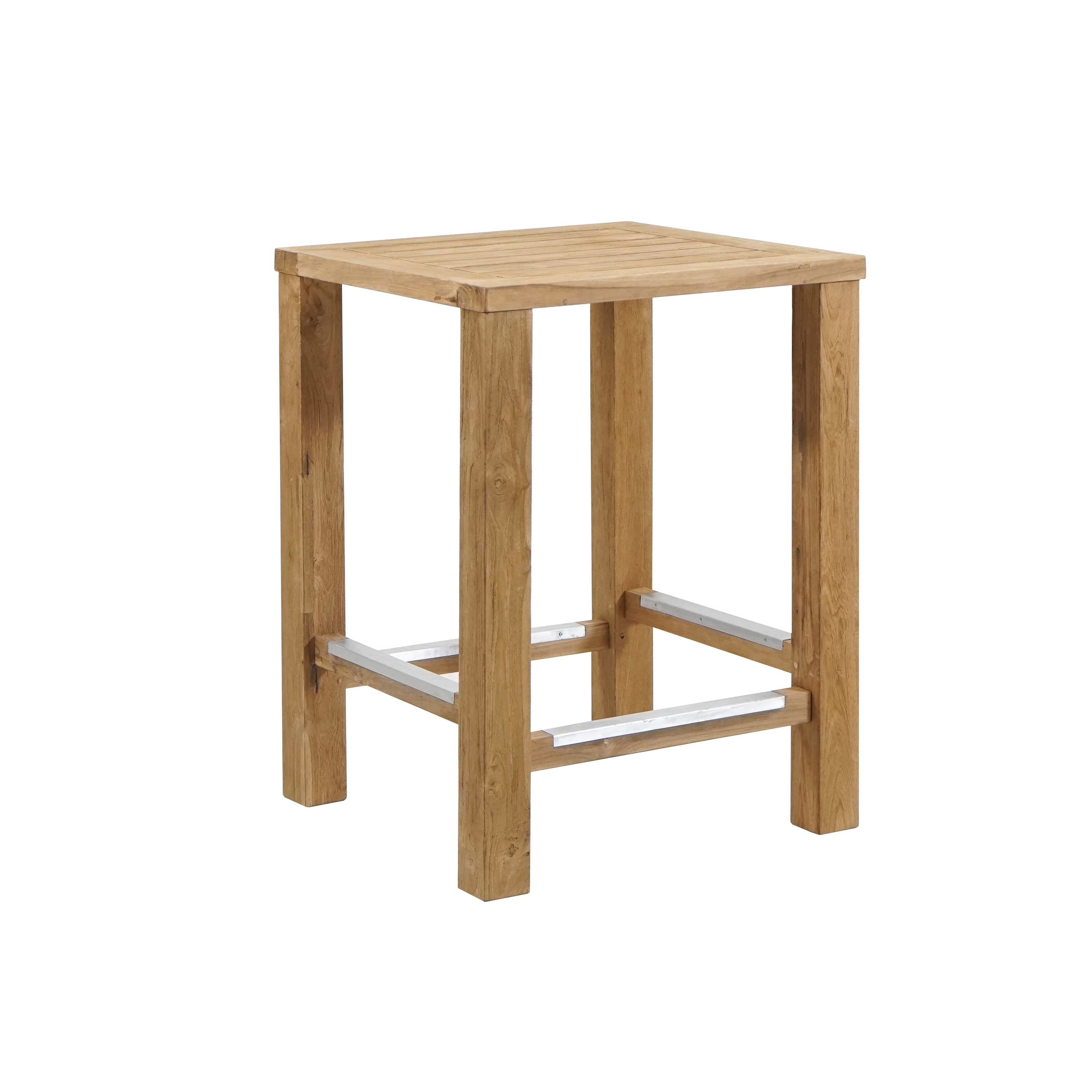 Nebraska Tresentisch rec. Teak 70x70x95cm