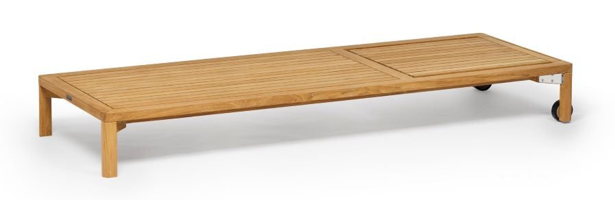 NEW HAMPTON Sonnenliege, Teakholz mit Rollen