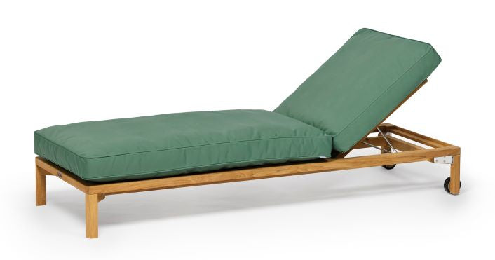 NEW HAMPTON Sonnenliege, Teakholz mit Rollen