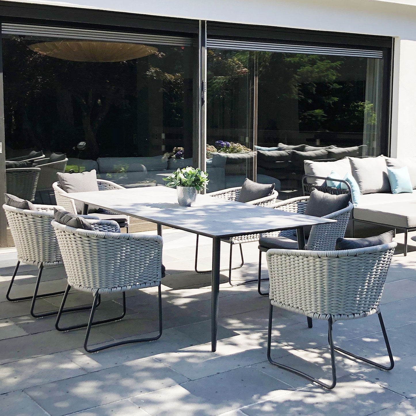 Provence Dining Sessel, anthr. Rope ivory