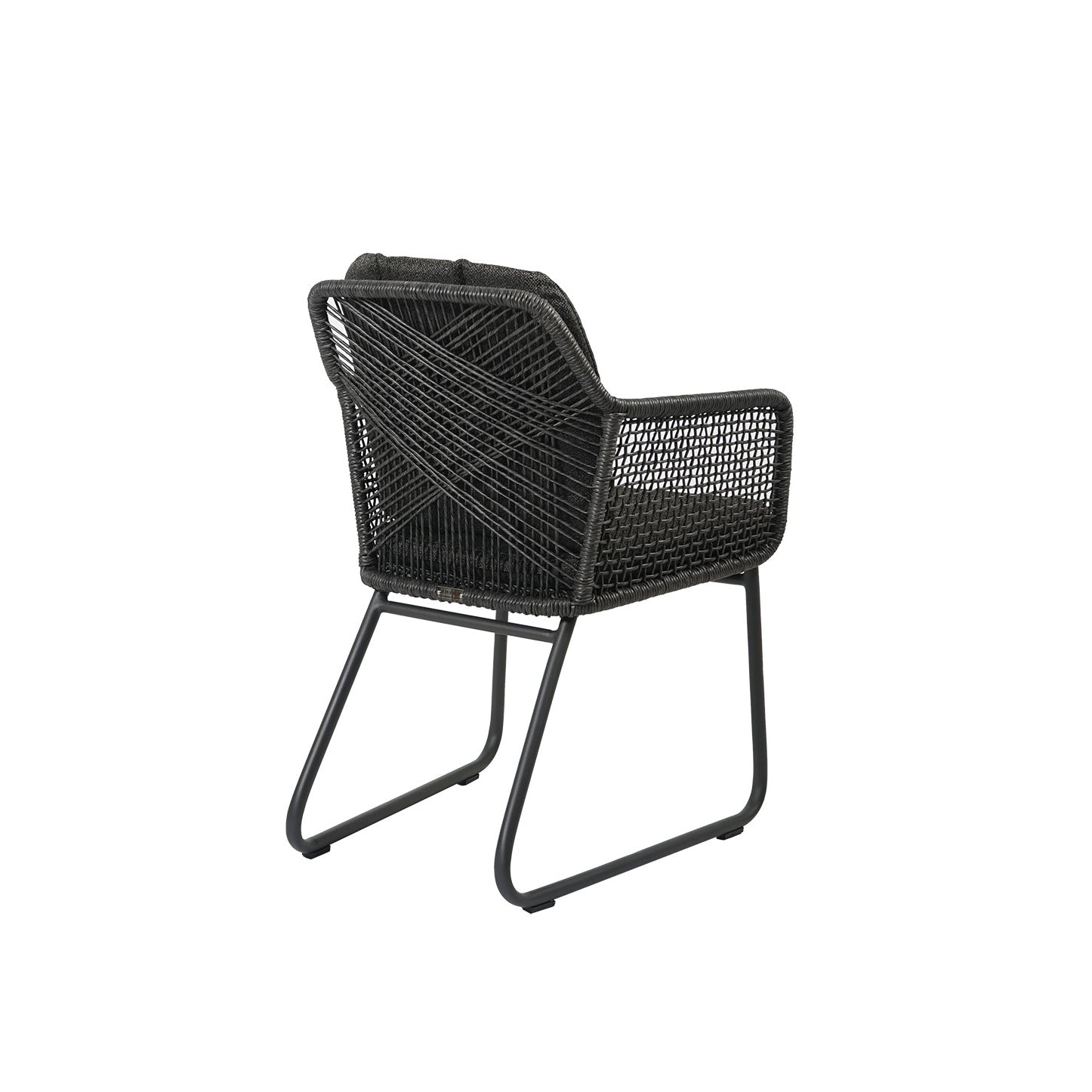 Sia Dining Sessel, Rope light coal inkl. Kissen