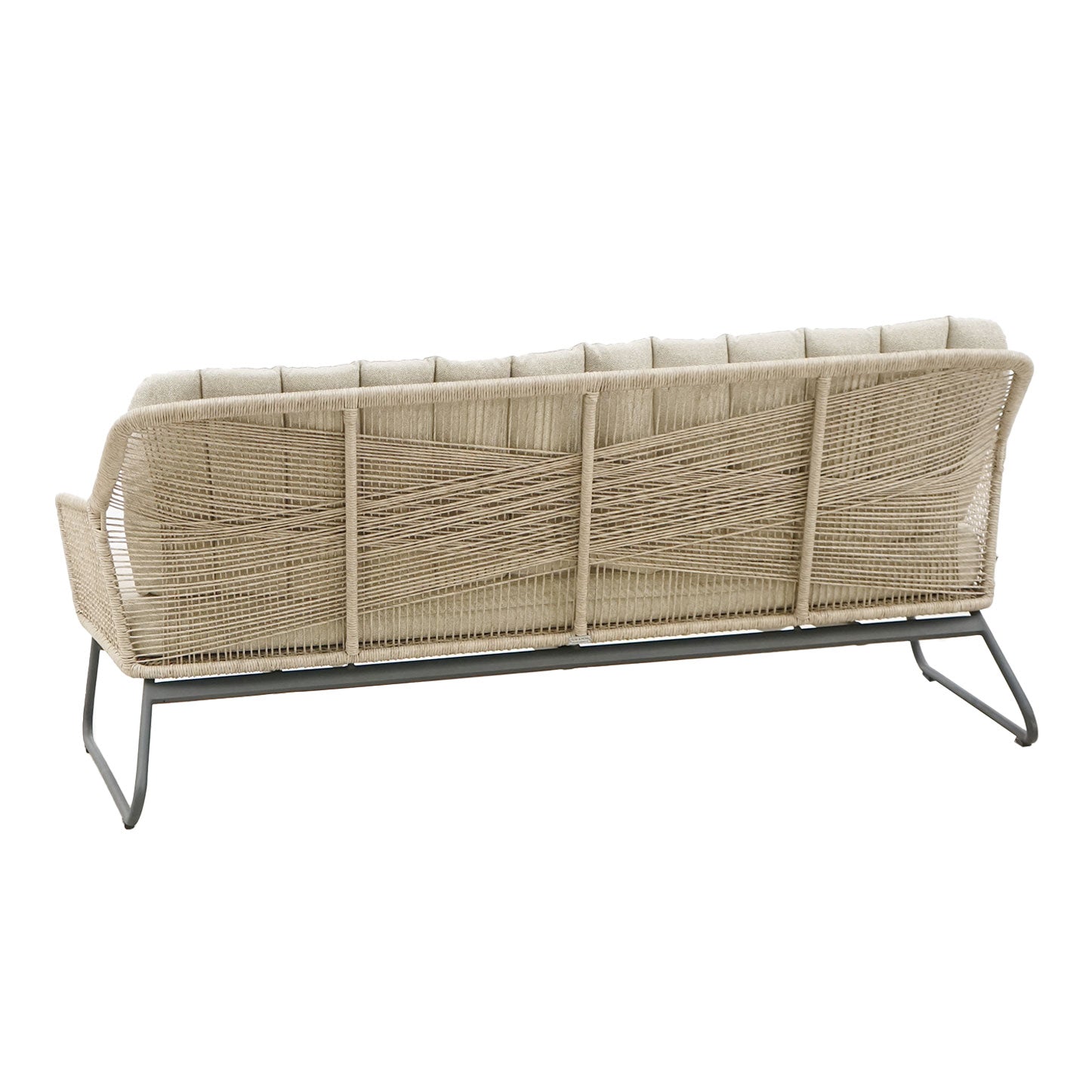 Sia 3er - Loungesofa, Rope beige inkl. Kissen