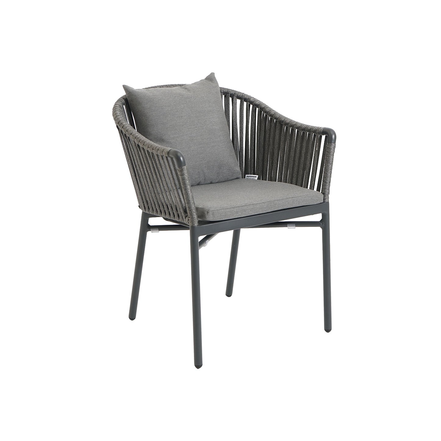 Stripe Dining Sessel, anthrazit, string-flex grey