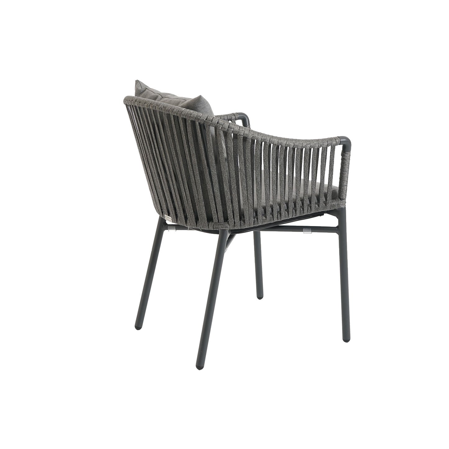Stripe Dining Sessel, anthrazit, string-flex grey