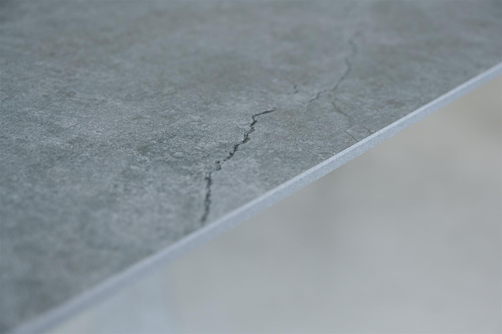 Fantale Tisch 160/220x95 Gestell Alu anthrazit mit Dekton Platte Soke
