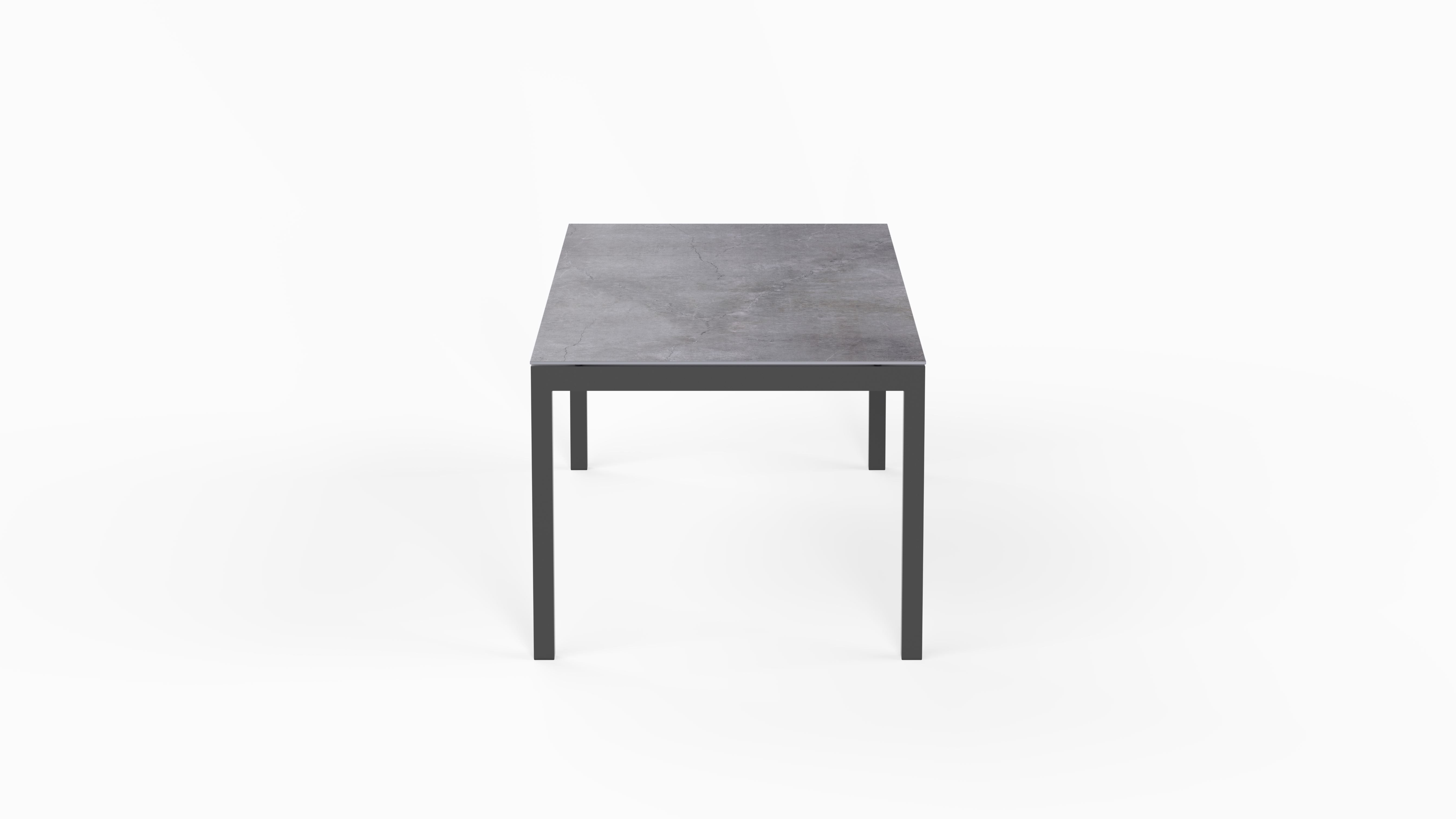 Fantale Tisch 160/220x95 Gestell Alu anthrazit mit Dekton Platte Soke
