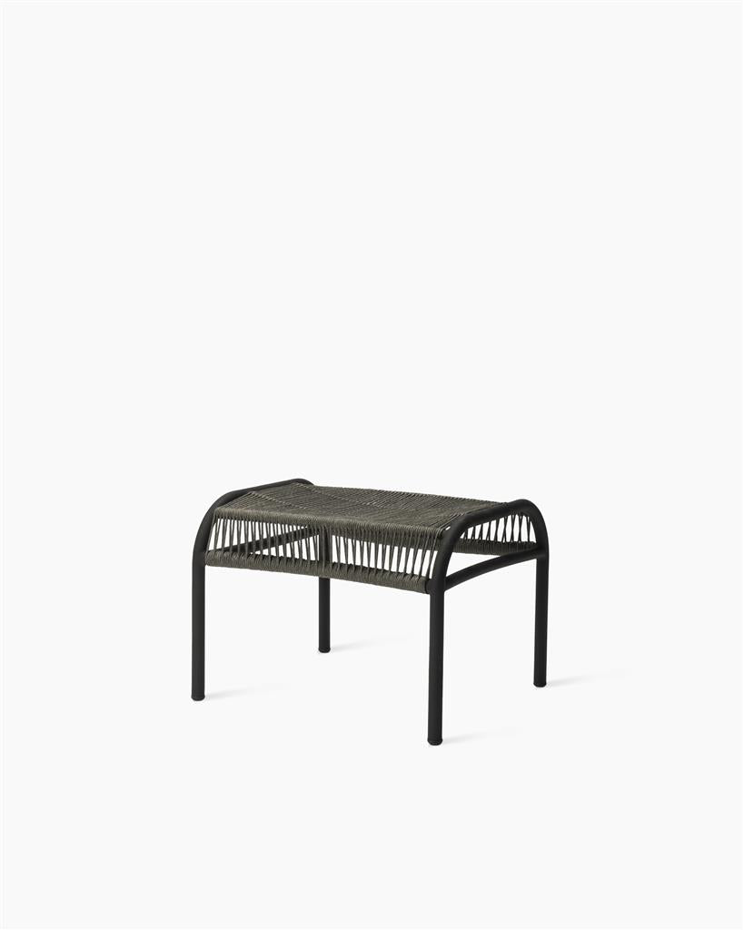 Loop Lounge Fußhocker Rope fossil grey