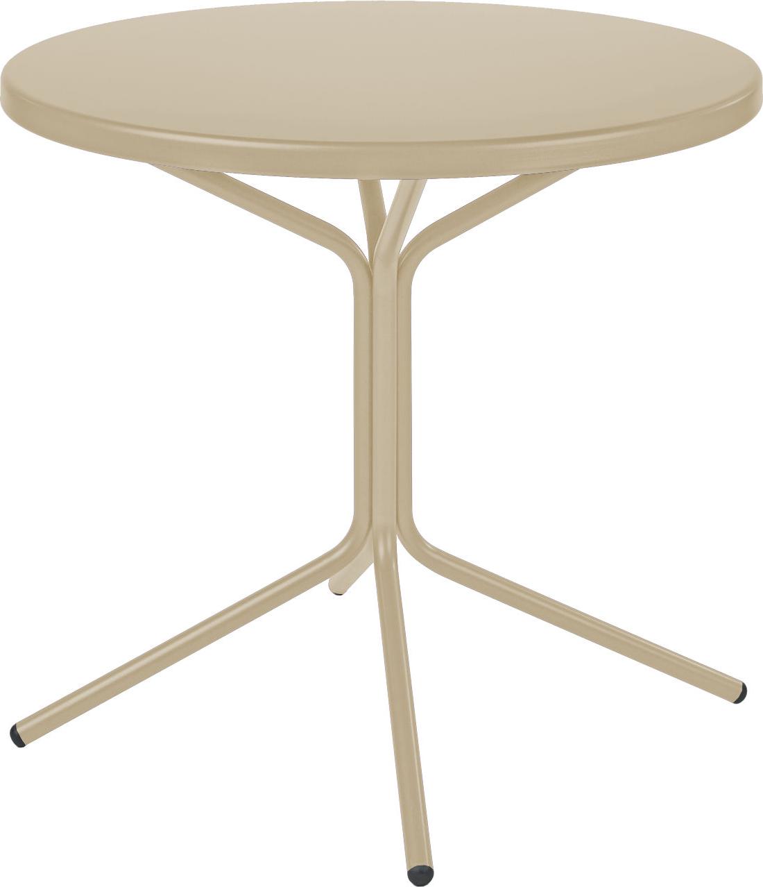 PIX Metall Beistelltisch Ø 60 cm mit Höhe 70 cm pastellsand