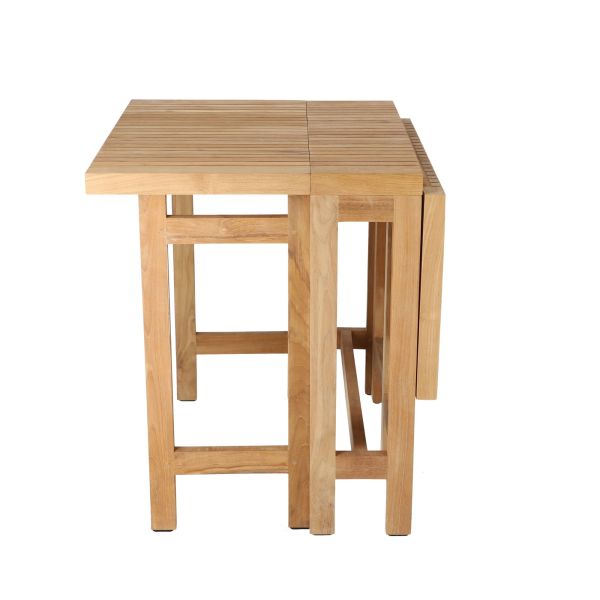 SAMOA Klapptisch Teak massiv, beidseitig abklappbar 100 x 70