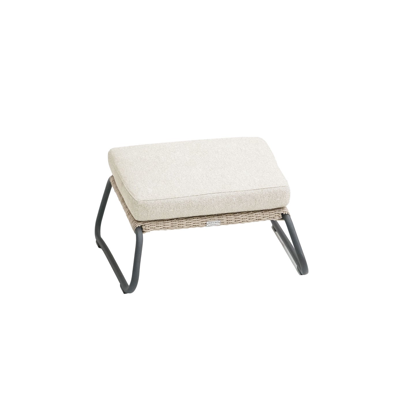 Sia Fußhocker, Rope beige inkl. Kissenset