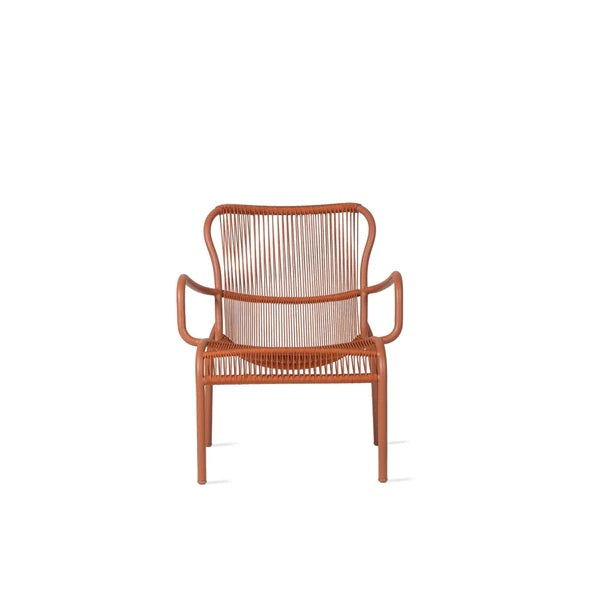 Loop Lounge Sessel Rope terracotta