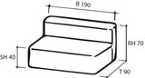 Mare Mittelmodul XL 190 x 90 cm