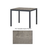 Montreal Tisch Aluminium anthrazit mit HPL