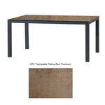 Montreal Tisch Aluminium anthrazit mit HPL