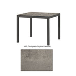 Montreal Tisch Aluminium taupe mit HPL
