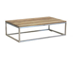 Bahama Couchtisch Edelstahl/Teak 120x70x35cm