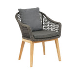 Carla Dining Chair Teak/Rope inkl. Kissen