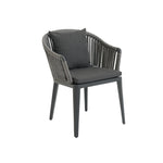 Cord Dining Sessel, Alu anthrazit, Stringflex grey