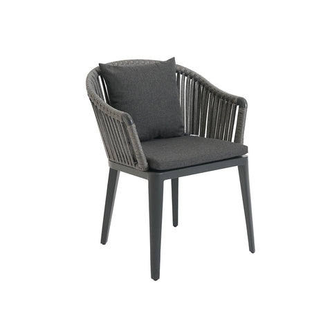 Cord Dining Sessel, Alu anthrazit, Stringflex grey