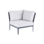 Cord Lounge Eckmodul, Alu anthrazit inkl. Premium Kissen