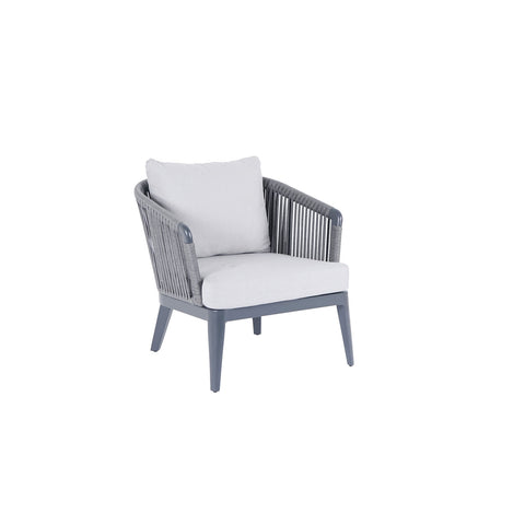 Cord Lounge Sessel, Alu anthrazit inkl. Standard Kissen