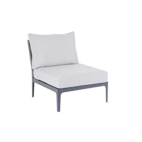 Cord Lounge Mittelmodul, Alu anthrazit inkl, Standard Kissen