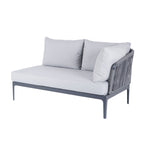 Cord Lounge Rechtsmodul, Alu anthrazit inkl. Premium Kissen