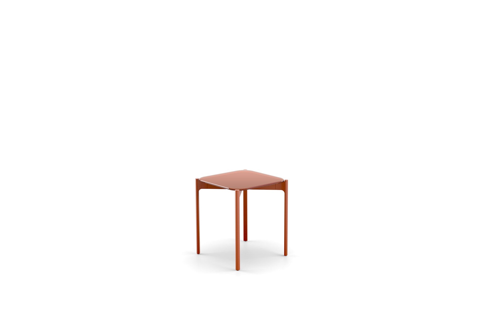 IZON Beistelltisch, 39x39cm, Farbe terracotta