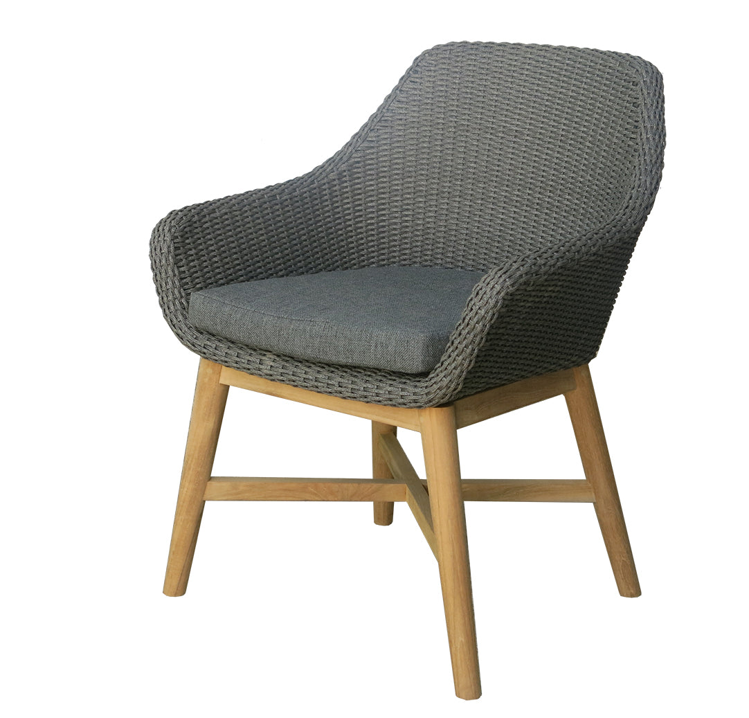 Carmen Dining Chair Teak/Rope inkl. Kissen