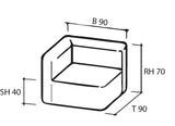 Mare Eckmodul  90 x 90 cm
