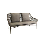 Faro ROPE Lounge 2er Sofa, Alu Rope dark grey