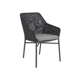 Faro Stapelsessel, Alu anthrazit, Batyline black