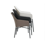 Faro Stapelsessel, Alu anthrazit, Batyline black