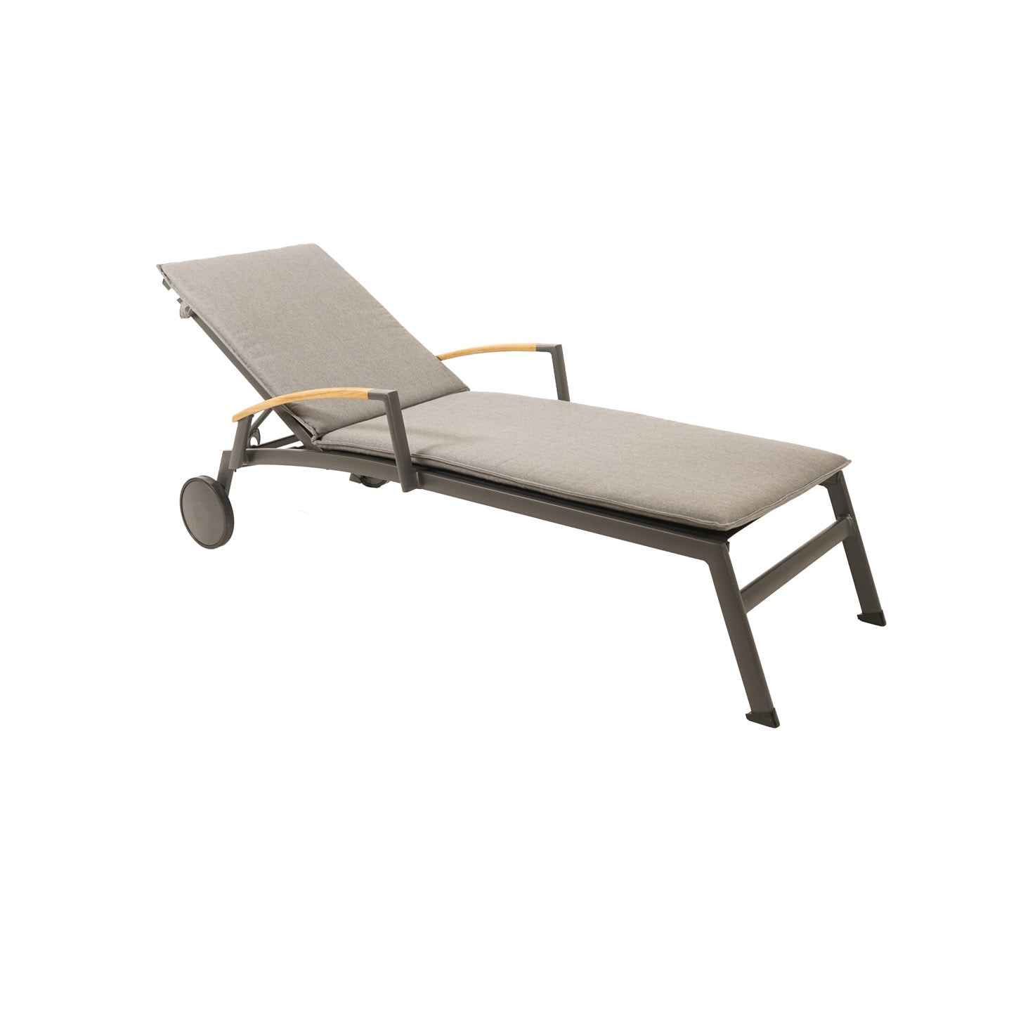 Jesolo Liegenauflage mit Premium Schaumstoff, Bezug Sunbrella charcoal chine