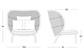 Kodo Cocoon Loungesessel dune white inkl. Kissen