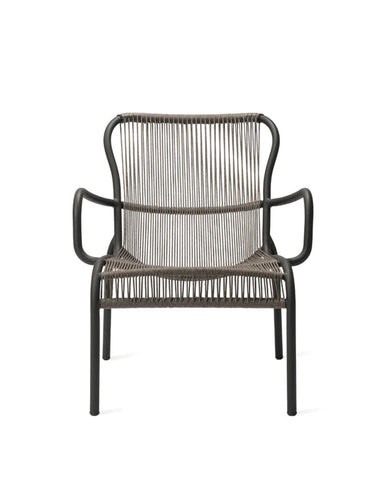 Loop Lounge Sessel Rope Fossil grey