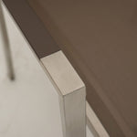 Modica Stapelsessel Alu-AL Edelstahl/taupe