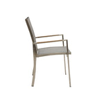 Modica Stapelsessel Teak-AL Edelstahl/metallic