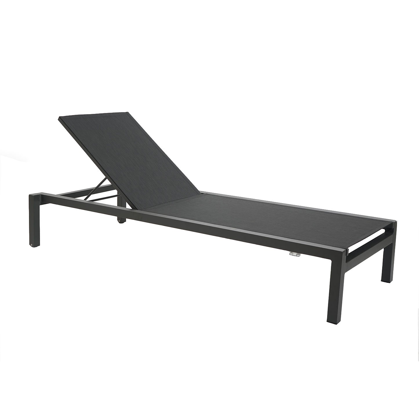 Montreal Sonnenliege, Alu anthrazit, Batyline black
