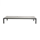 Montreal Sonnenliege, Alu anthr., Sling light grey