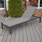 Montreal Sonnenliege, Alu taupe, Baty quarz