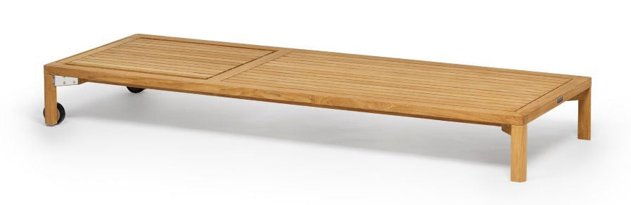 NEW HAMPTON Sonnenliege, Teakholz mit Rollen