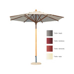 Palladio Sonnenschirm 3,5x3,5 Tel., natur o Volant   AV