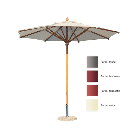 Palladio Sonnenschirm 3,5x3,5 Tel., natur o Volant   AV