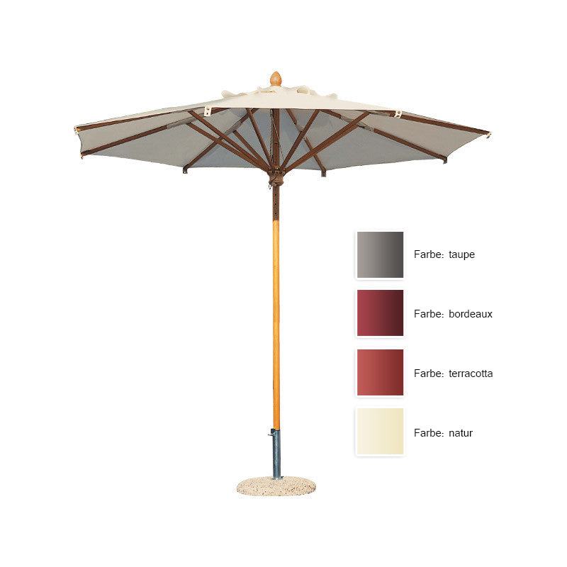 Palladio Sonnenschirm 3x4 taupe ohne Volant