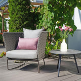 Provence Lounge Sessel, taupe, Rope taupe inkl Standard Kissen