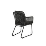 Sia Dining Sessel, Rope light coal inkl. Kissen